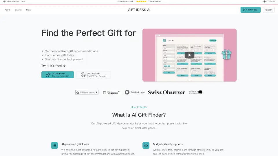 Gift Ideas AI