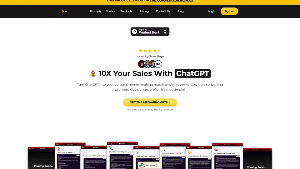 200+ ChatGPT Mega-Prompts for Sales