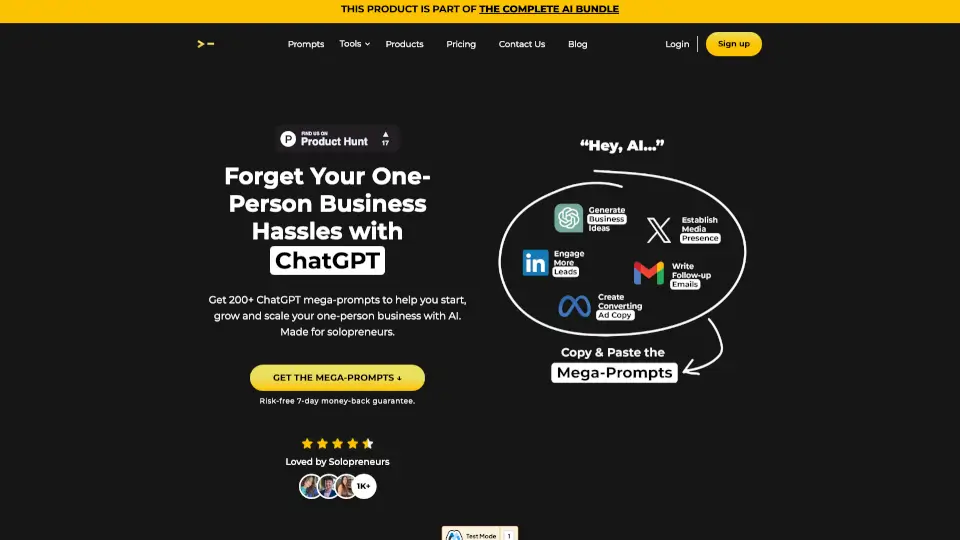 200+ ChatGPT Mega-Prompts for Solopreneurs