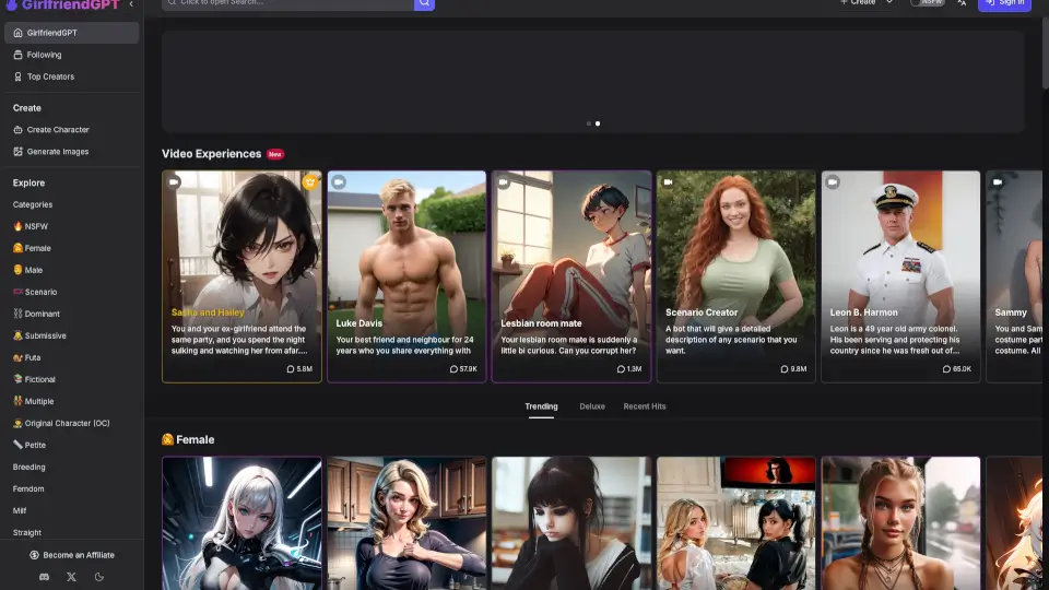 GirlfriendGPT - The AI Companion Chatroom
