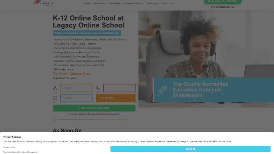 Legacy Online School