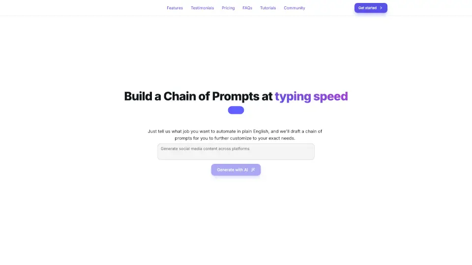 Chain of Prompts Builder