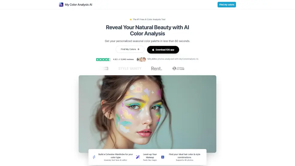My Color Analysis AI