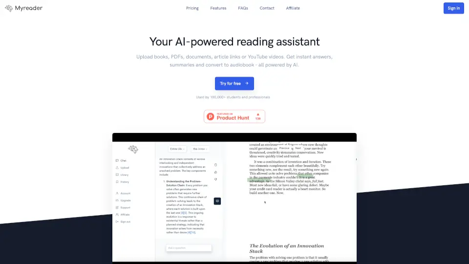 Myreader AI