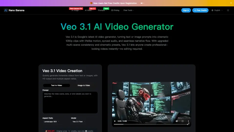 Veo 3.1 AI Video Generator