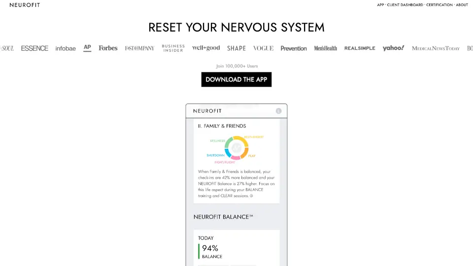 NEUROFIT App
