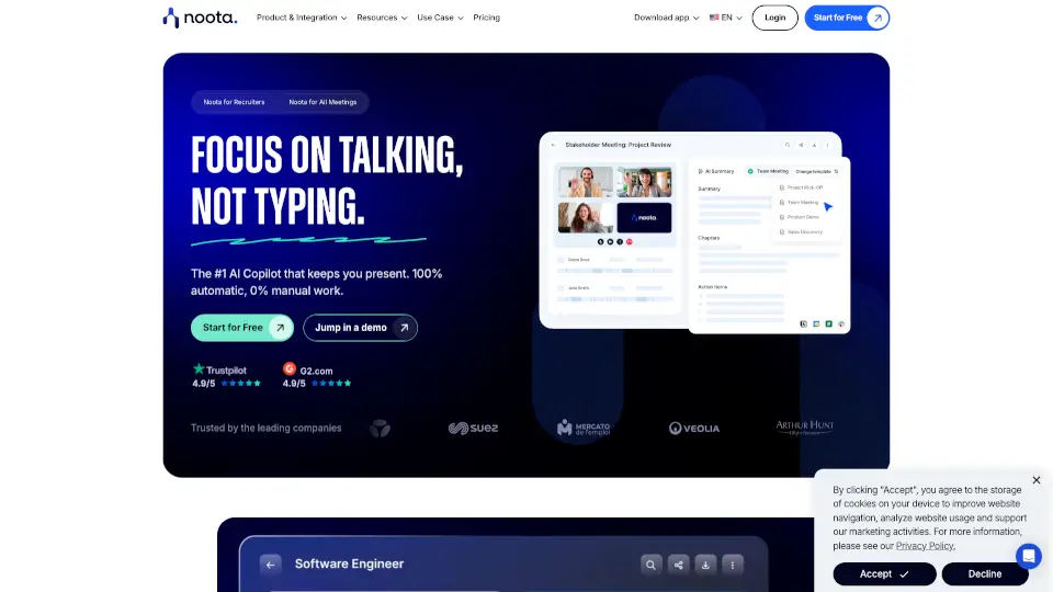 Noota | Free Meeting Recorder & AI-Generated Notes