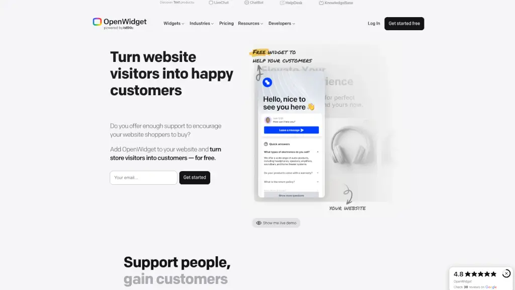 OpenWidget