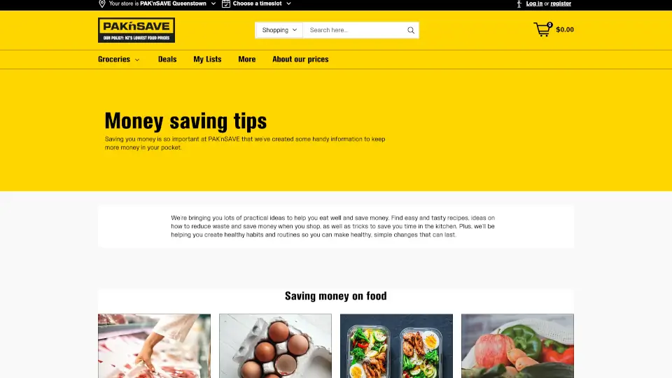 PAK'nSAVE Savey Meal-Bot