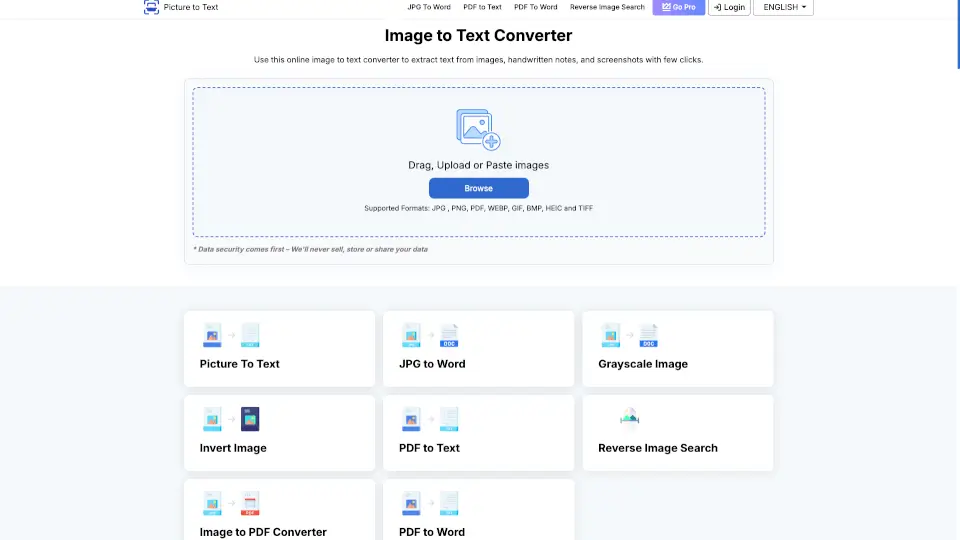 Picture to Text Converter