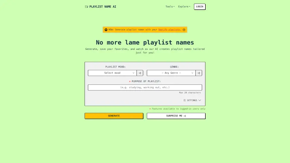 PlaylistName AI