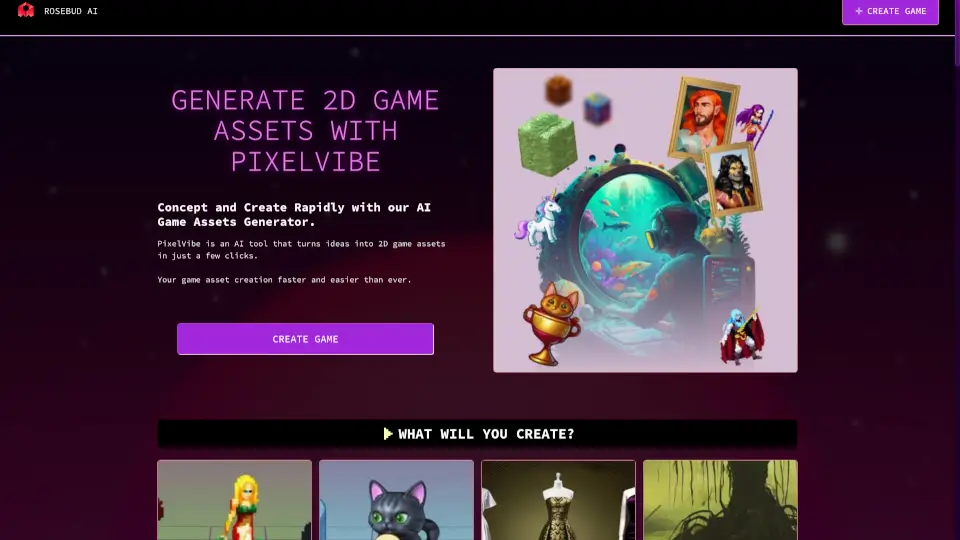 PixelVibe by Rosebud AI