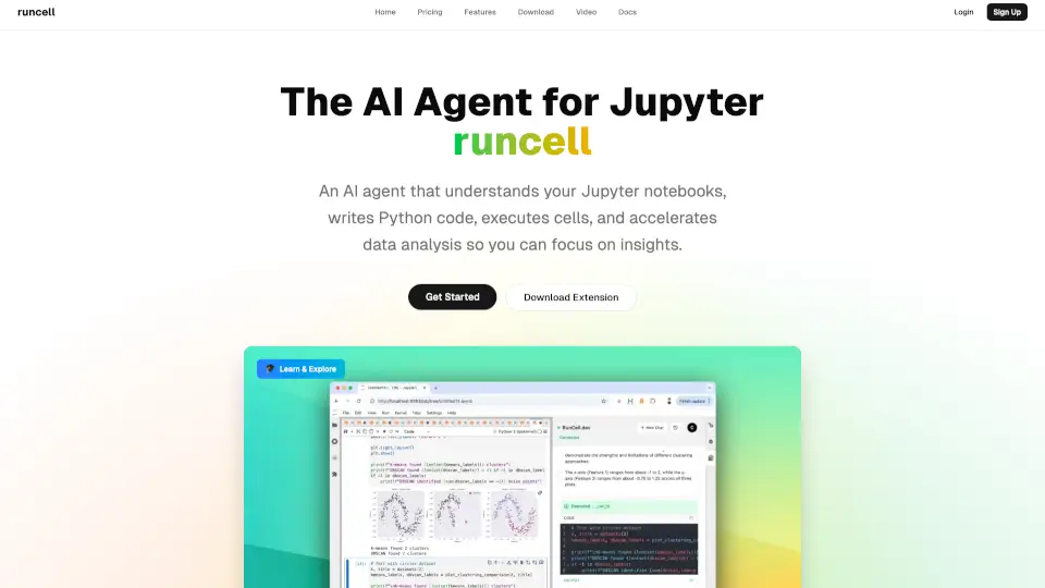 Runcell - Jupyter AI Agent