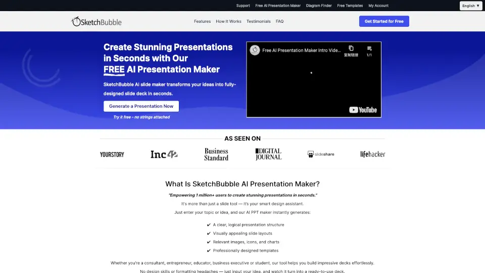 SketchBubble AI Presentation Maker