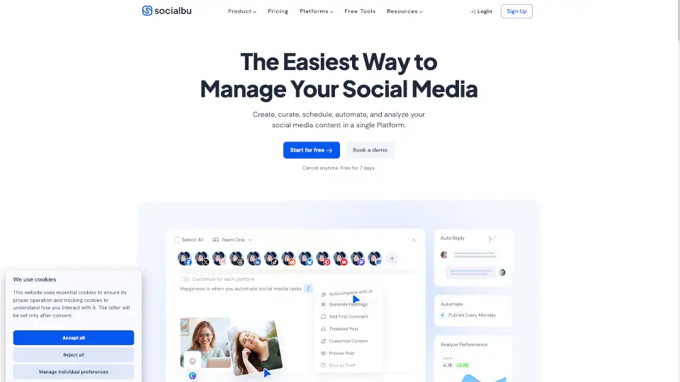 SocialBu - Social Media Management and Automation