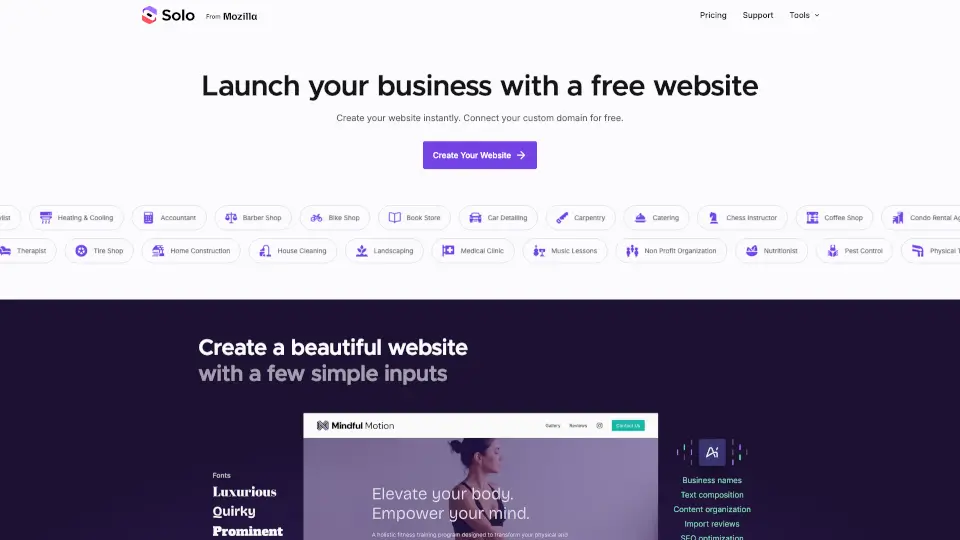 Solo - Free AI Website Creator
