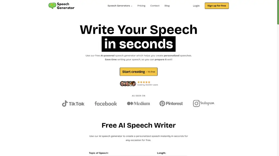 AI Speech Generator