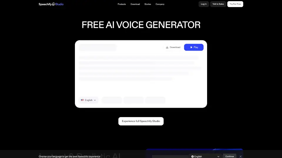 Speechify Studio - AI Voice Generator