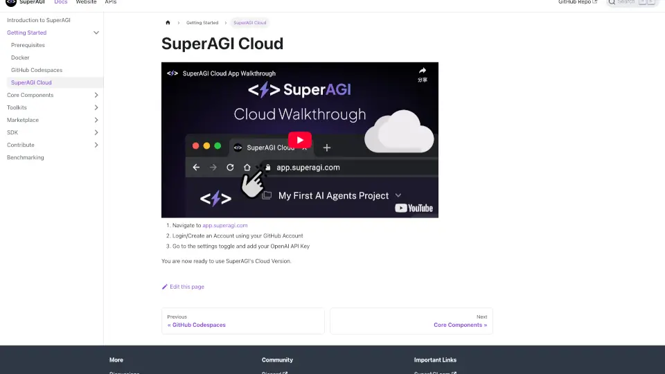 SuperAGI Cloud