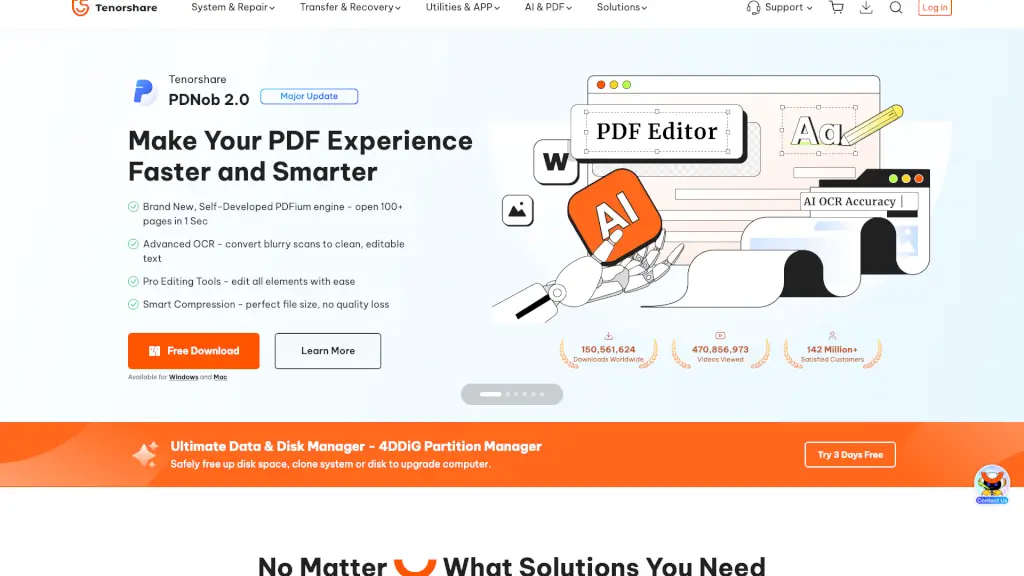Tenorshare AI PDF