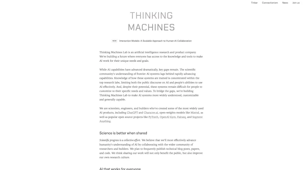 Thinking Machines Data Science