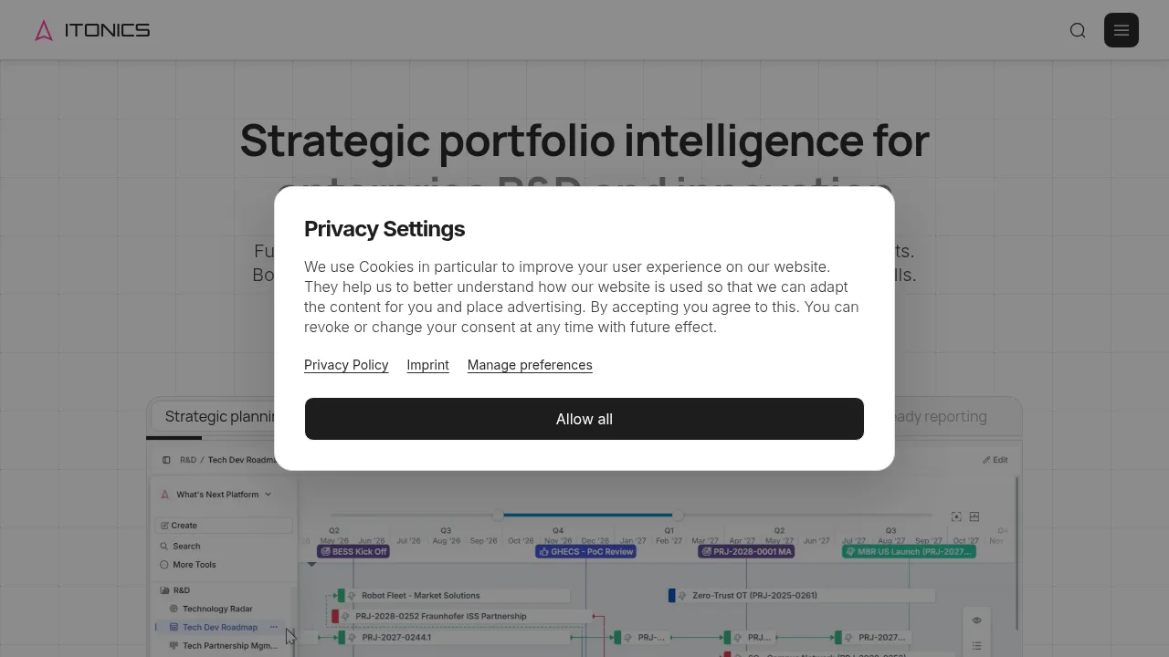 ITONICS Innovation OS