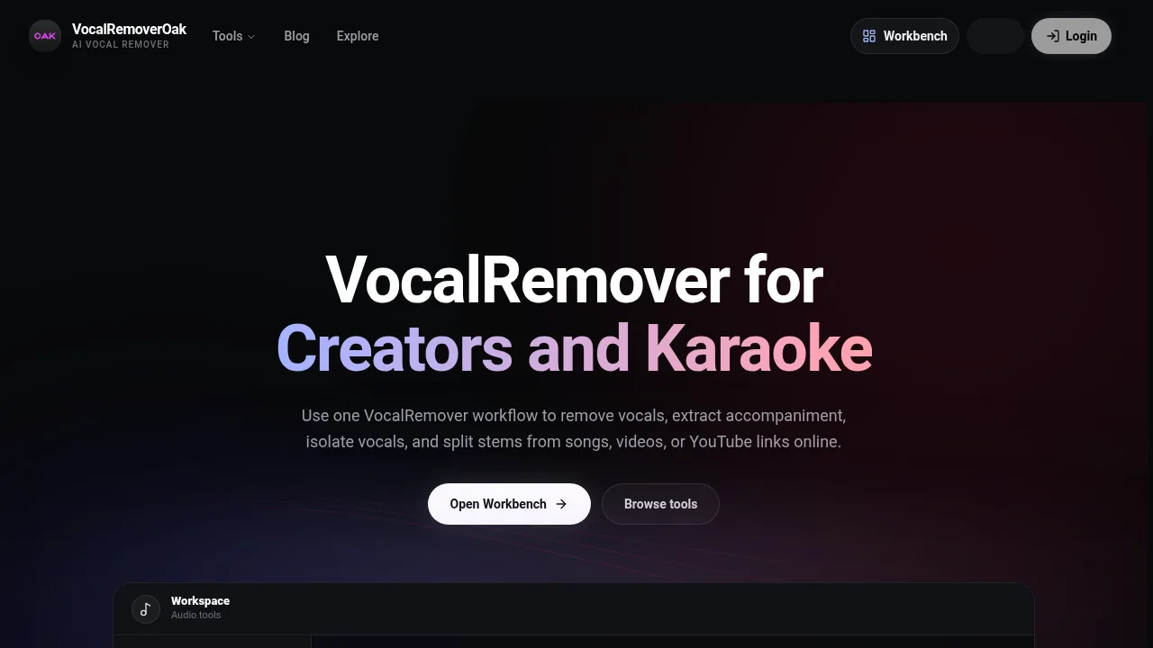 Free Online Vocal Remover