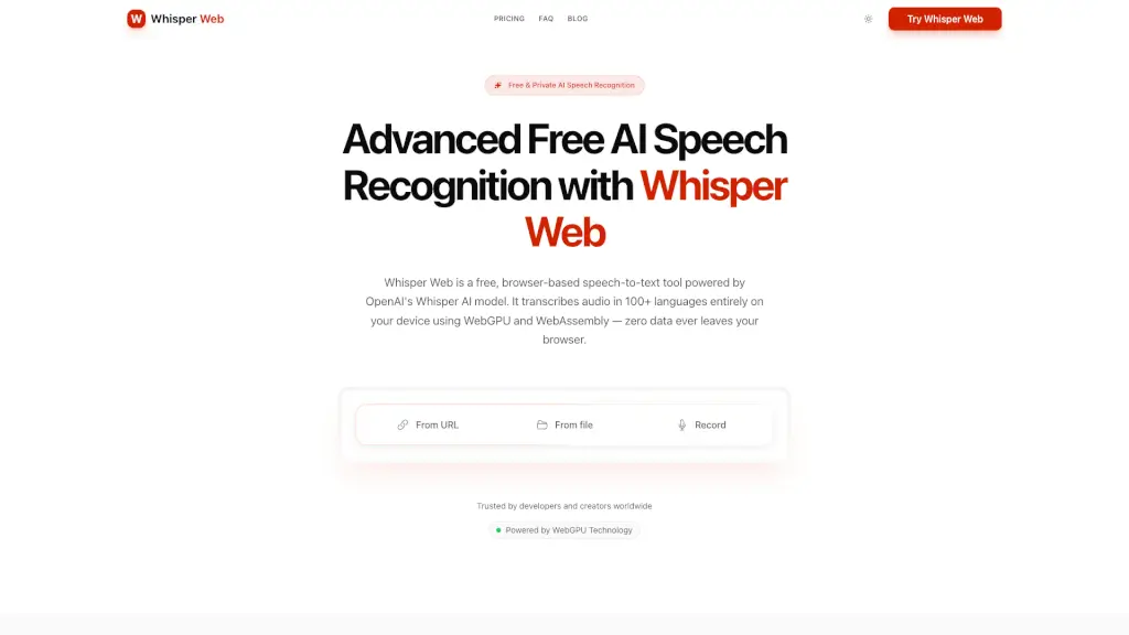 Whisper Web