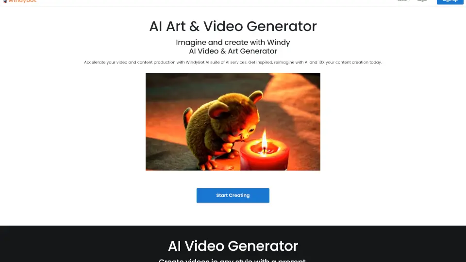 WindyBot AI Writer, Art & Image Generator